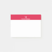Post-it® Monogramme de lettre de nom personnalisé moderne c (Devant)