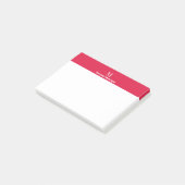 Post-it® Monogramme de lettre de nom personnalisé moderne c (Incliné)
