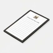 Post-it® Monogramme de luxe personnalisé (Incliné)