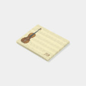 Post-it® Monogramme de manuscrit de Bach Partita de violon (Incliné)