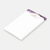 Post-it® Monogramme de Parties scintillant d'or de la Géode (Incliné)