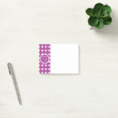 Post-it® Monogramme de point Polka violet (Bureau)