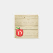Post-it® Monogramme de pomme rouge (Devant)