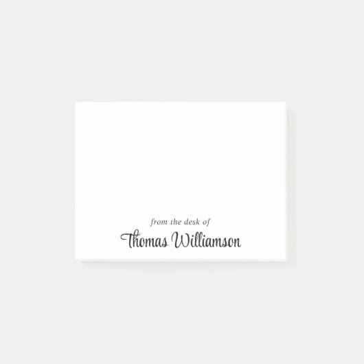 Post-it® Monogramme de script élégant (Devant)