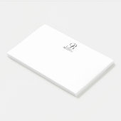 Post-it® Monogramme de script personnalisé et Bloc-notes de (Incliné)