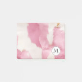 Post-it® Monogramme de vache rose crème (Devant)