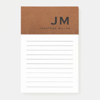 Monogramme Design Moderne Cuir De Sable
