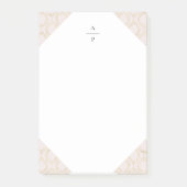 Post-it® Monogramme d'oignon rose et or (Devant)