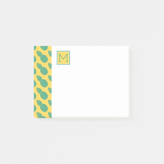 Post-it® Monogramme du motif | d'ananas (Devant)