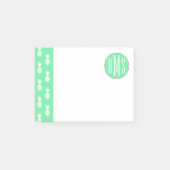 Post-it® Monogramme du motif | de menthe d'ananas (Devant)