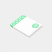 Post-it® Monogramme du motif | de menthe d'ananas (Incliné)