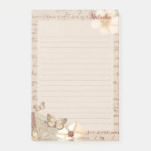 Post-it® Monogramme élégant rustique papier à gratter vinta (Devant)