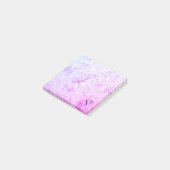 Post-it® Monogramme en marbre rose et violet (Incliné)