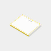 Post-it® Monogramme encadré jaune blanc Ananas (Incliné)