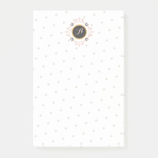 Post-it® Monogramme équestre Lucky Horseshoe Motif (Devant)