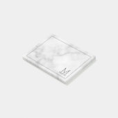 Post-it® Monogramme et bloc-notes de nom personnalisés mode (Incliné)