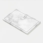 Post-it® Monogramme et bloc-notes de nom personnalisés mode (Incliné)