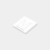 Post-it® Monogramme et nom personnalisés (Incliné)