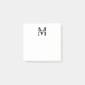 Post-it® Monogramme et nom personnalisés (Devant)