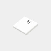 Post-it® Monogramme et nom personnalisés (Incliné)