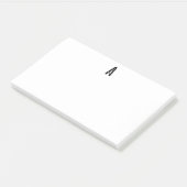 Post-it® Monogramme et nom personnalisés gras modernes (Incliné)