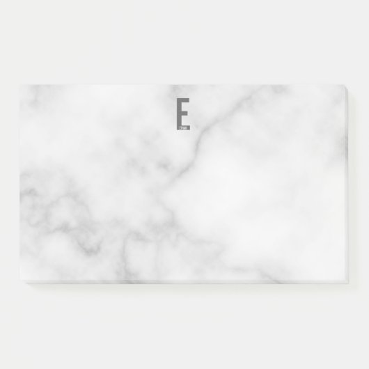 Post-it® Monogramme et nom personnalisés modernes (Devant)
