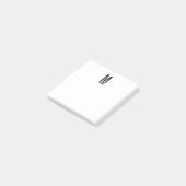 Post-it® Monogramme et nom personnalisés modernes (Incliné)