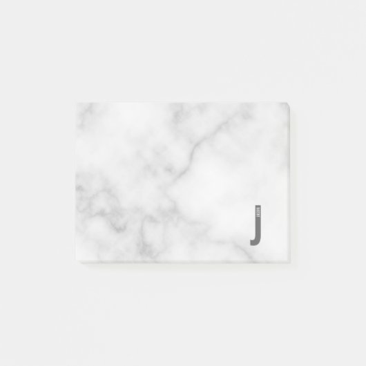 Post-it® Monogramme et nom personnalisés modernes (Devant)