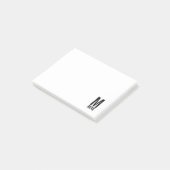 Post-it® Monogramme et nom personnalisés modernes (Incliné)