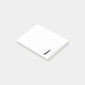 Post-it® Monogramme et nom personnalisés modernes (Incliné)