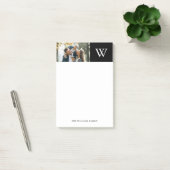Post-it® Monogramme et photo modernes (Bureau)