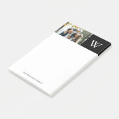 Post-it® Monogramme et photo modernes (Incliné)