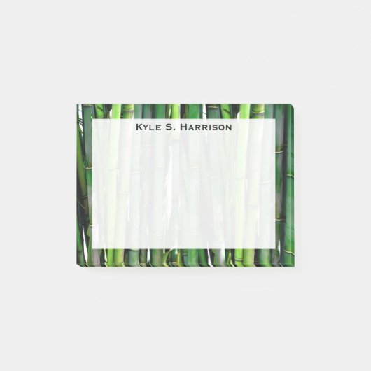 Post-it® Monogramme Feng Shui Bambou Vert Richesse (Devant)