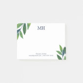 Post-it® Monogramme Feuille Emerald Green (Devant)