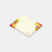 Post-it® Monogramme floral de Tulip (Incliné)