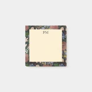Post-it® Monogramme Floral Élégant Vintage
