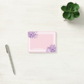 Post-it® monogramme floral rose violet (Bureau)