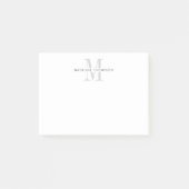Post-it® Monogramme gris moderne (Devant)