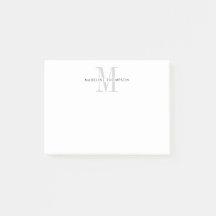 Monogramme gris moderne