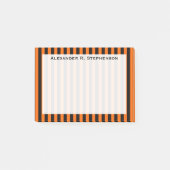 Post-it® Monogramme Halloween vertical Orange / bande noire (Devant)