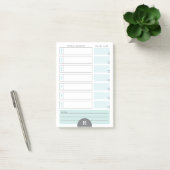 Post-it® Monogramme Hebdomadaire Planificateur Turquoise No (Bureau)