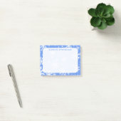 Post-it® Monogramme Hiver Flambeaux de neige sur Cornflower (Bureau)