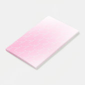 Post-it® Monogramme initial rose pastel dégradé élégant chi (Incliné)