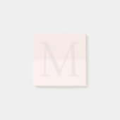 Post-it® Monogramme initiale rose clair  (Devant)