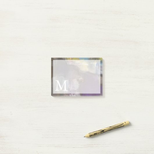 Post-it® Monogramme| Interlude calme (Sur un bureau)