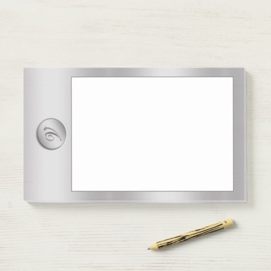 Post-it® Monogramme "Lettre V" (Sur un bureau)