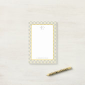 Post-it® Monogramme Marguerite  (Sur un bureau)