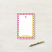 Post-it® Monogramme Marguerite (Sur un bureau)