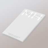 Post-it® Monogramme masculin, affaires grises