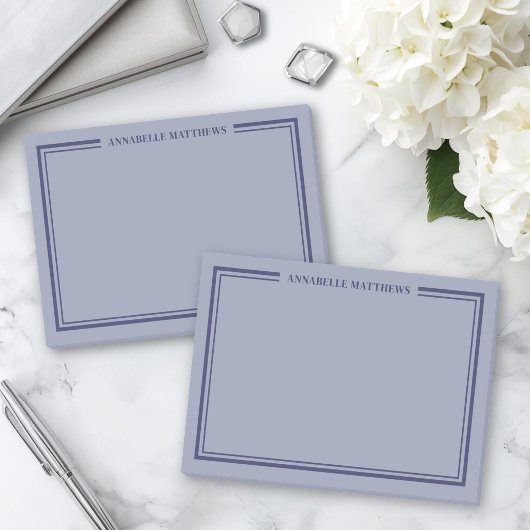 Post-it® Monogramme minimaliste bleu marine